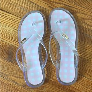 Vineyard Vines Clear and White Sandals